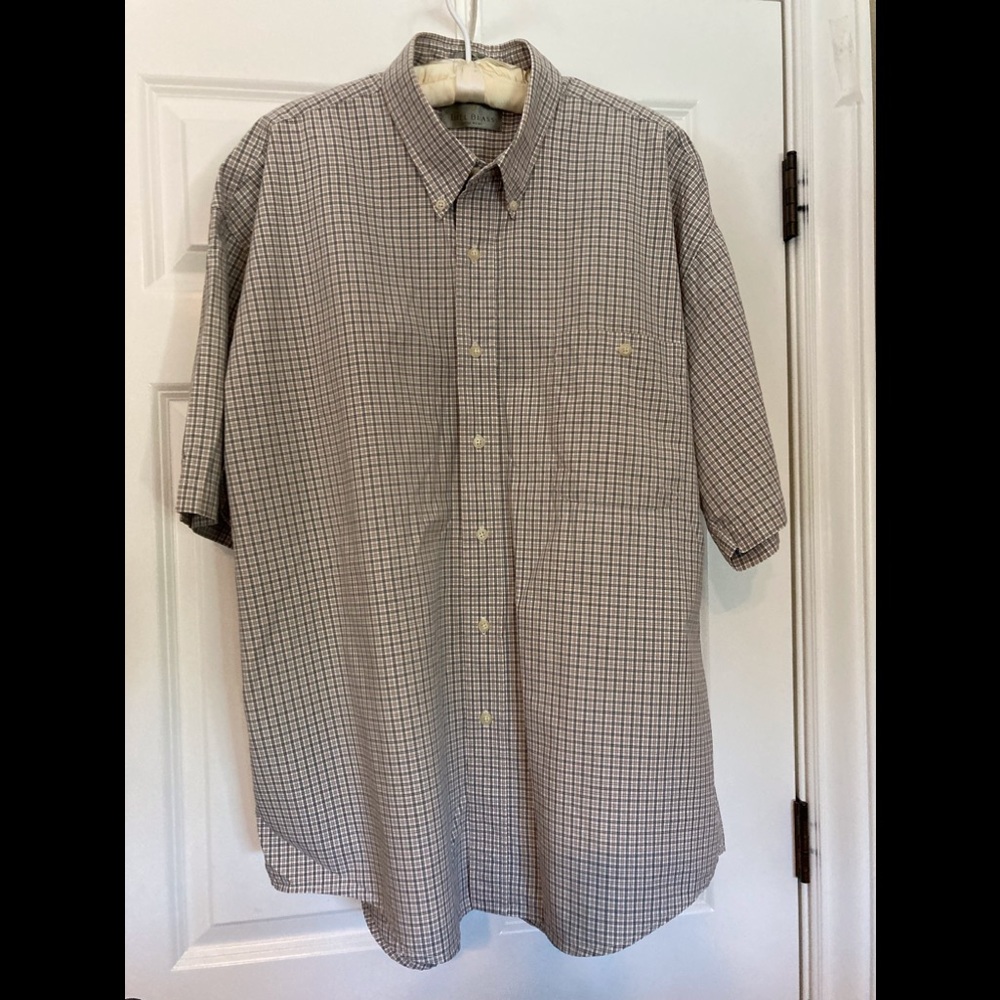 Bill Blass Plaid Shirt Men’s Shirt